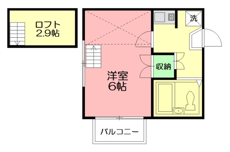 コーラル鵠沼 202号室 間取り