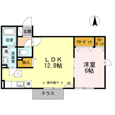 ジュネス湘南 102号室 間取り