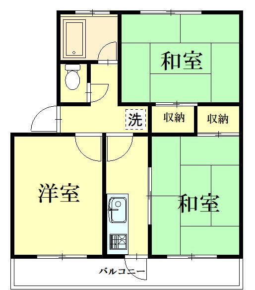 コーポ川井 306号室 間取り