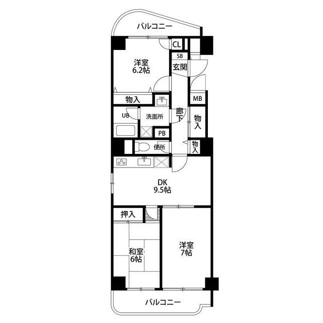 コンフォートステージ本町 601号室 間取り