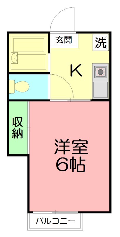 ハイツハーモニーⅠ 202号室 間取り
