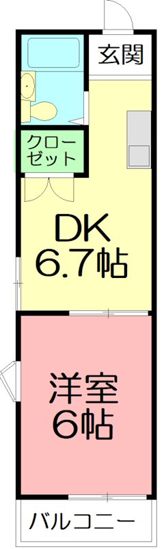 スペース東中原 203号室 間取り