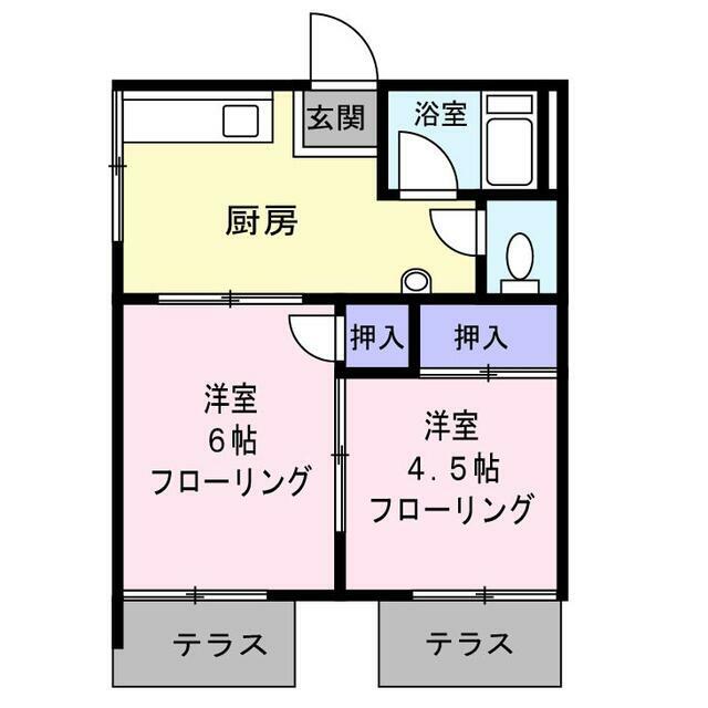 第１葉山コーポＡ 203号室 間取り