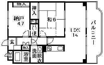 グランドゥール安藤 404号室 間取り