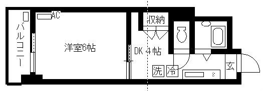 カントリーハイツ 205号室 間取り