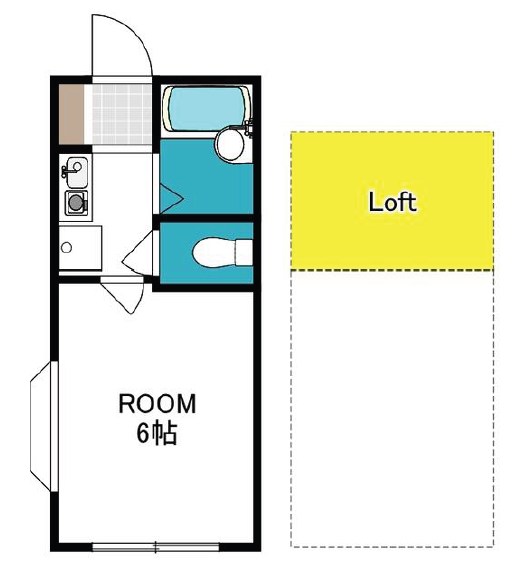 コスモ 101号室 間取り