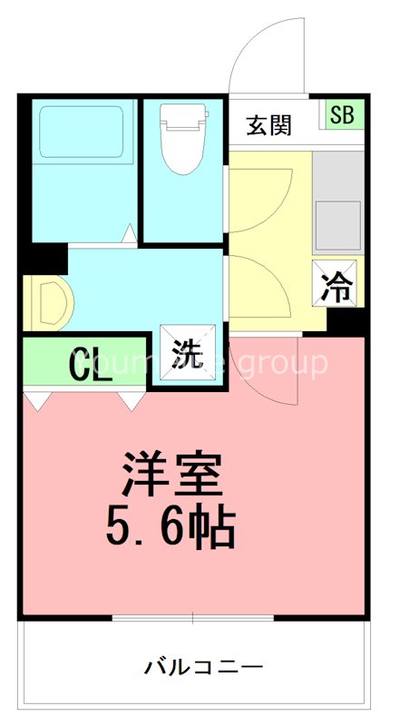 フルセイル桜ヶ丘 103号室 間取り