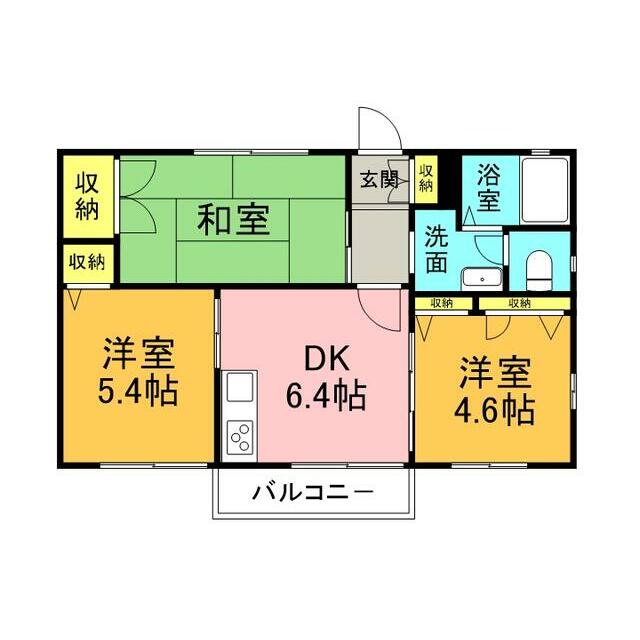 フォレストＡ 101号室 間取り