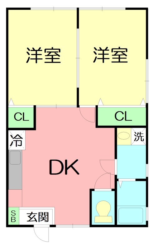 大住コーポ 202号室 間取り