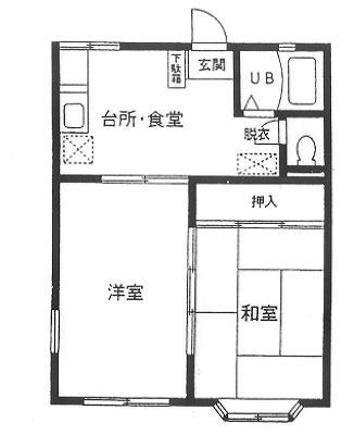 ウェルネス湘南 201号室 間取り