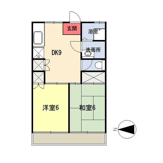 ハイツ市川 203号室 間取り