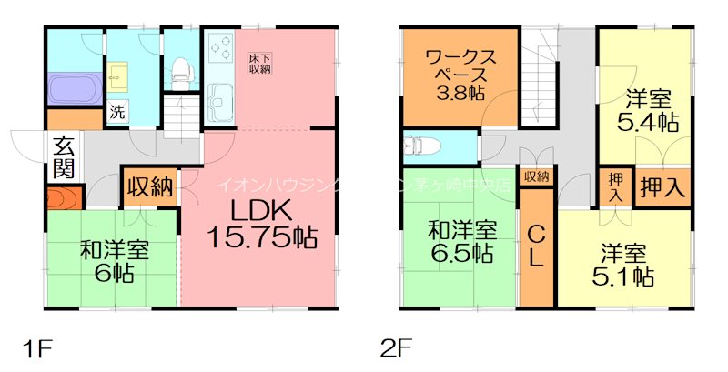 浜之郷貸家 間取り