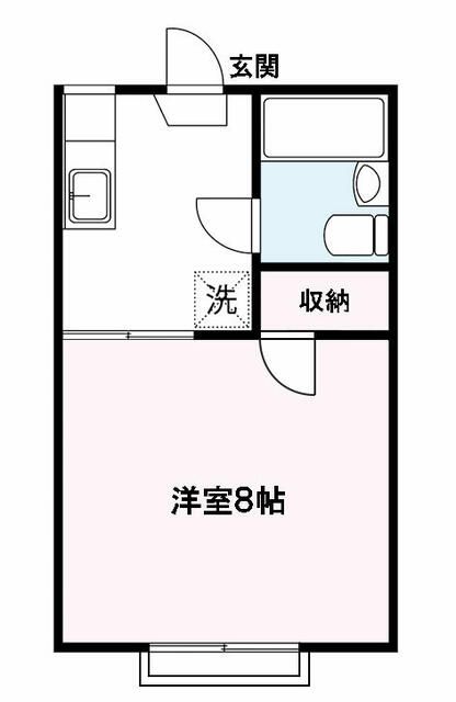 ウィスカーハイツ 201号室 間取り