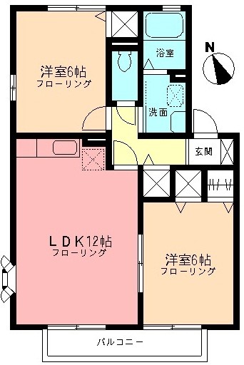 ヴェルドミールⅡ 202号室 間取り