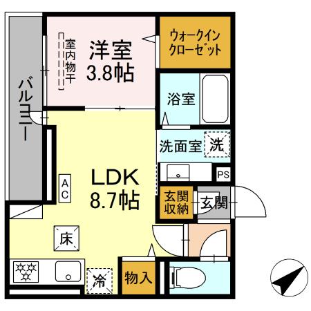 ファンウェーブ湘南辻堂 103号室 間取り