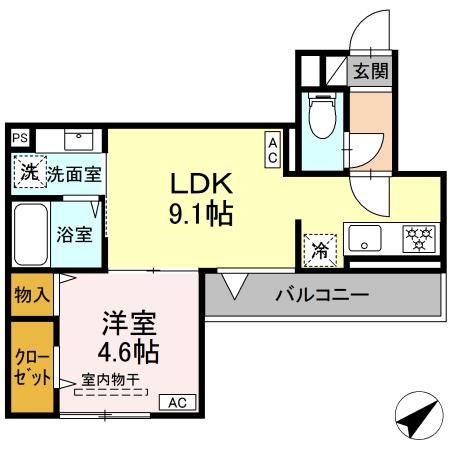 ファンウェーブ湘南辻堂 202号室 間取り