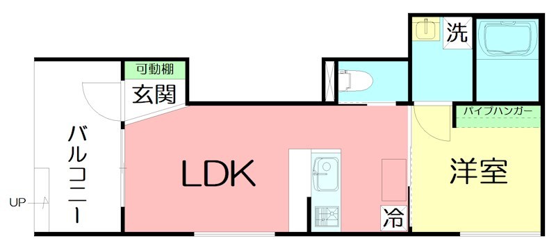 シファント東海岸 102号室 間取り