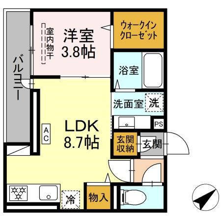 ファンウェーブ湘南辻堂 203号室 間取り