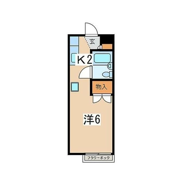 メゾフラット善行 201号室 間取り