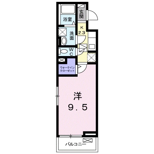 ジュネス　Ｋ 103号室 間取り