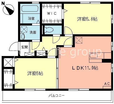 エクセルヒルズ 201号室 間取り