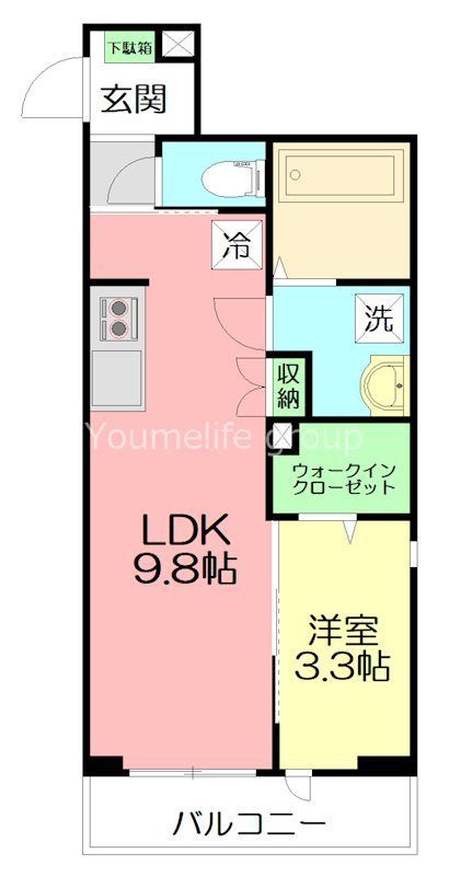 TM－COURT 303号室 間取り