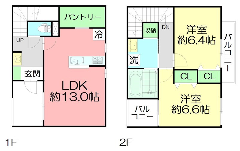 エクレールパティオ 104号室 間取り