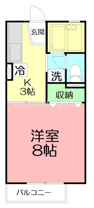 ドミールシャンテ 101号室 間取り