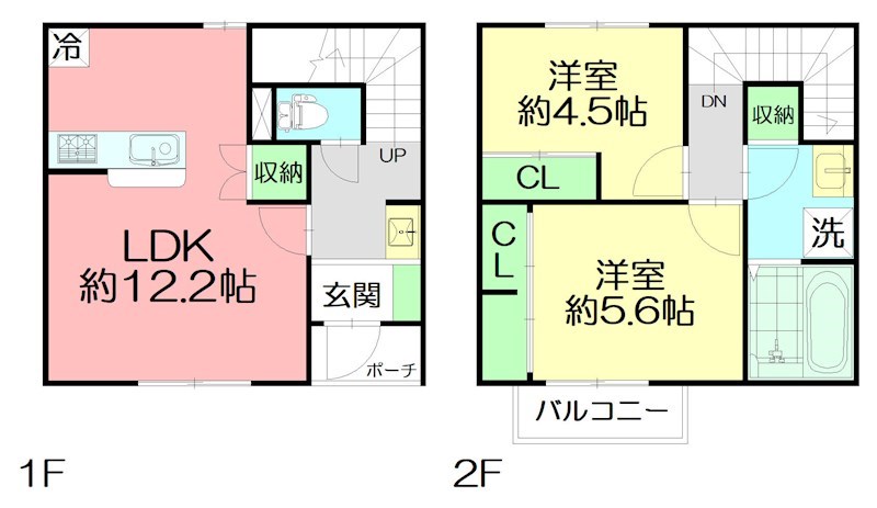 エクレールパティオ 105号室 間取り
