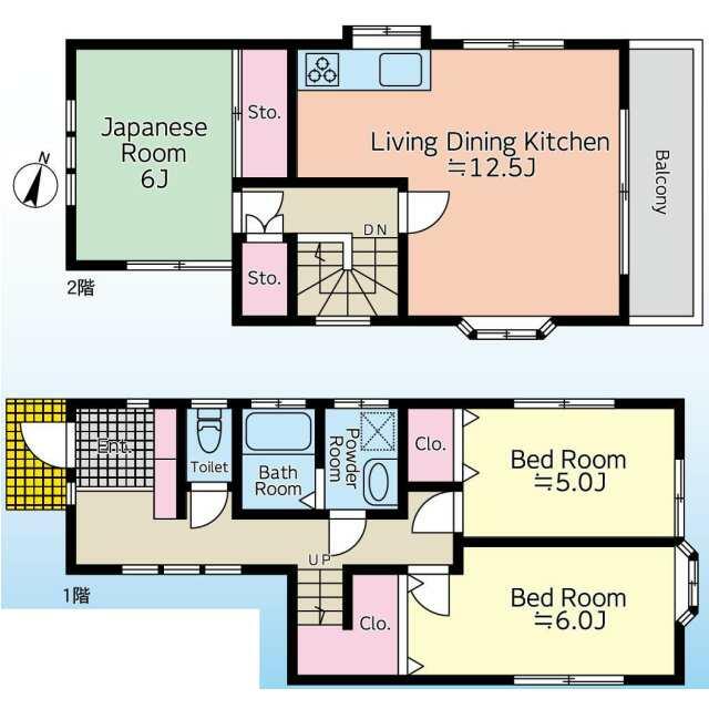 藤沢市湘南台　貸戸建 間取り