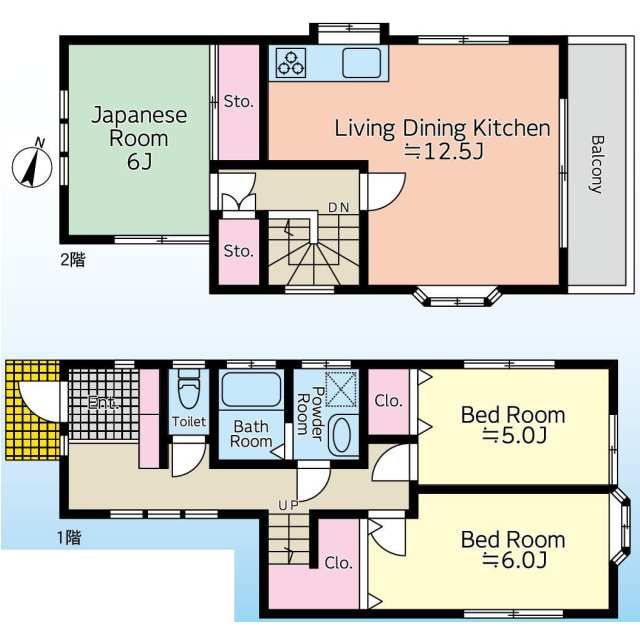 藤沢市湘南台　貸戸建 間取り