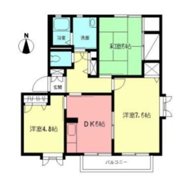 コーポ豊明Ａ 201号室 間取り