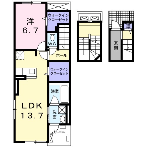 ラウレア１３０ヒルズ 303号室 間取り