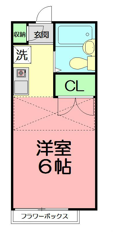 ピュア戸塚 206号室 間取り