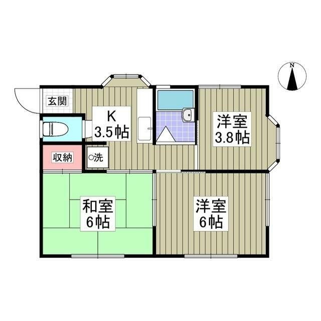 メゾンミツイＢ 101号室 間取り