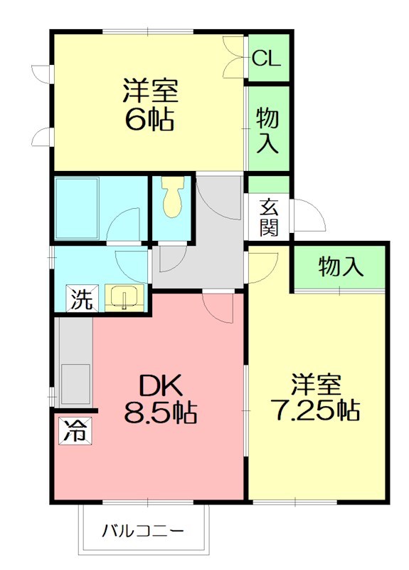 ガーデンコートＳ 202号室 間取り