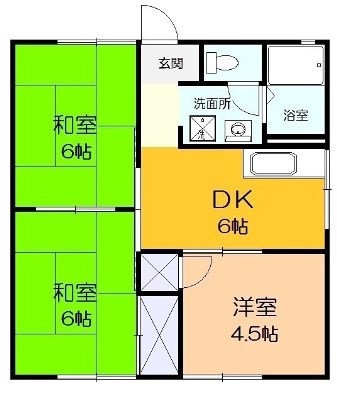 ビューテラスハイムＡ 101号室 間取り