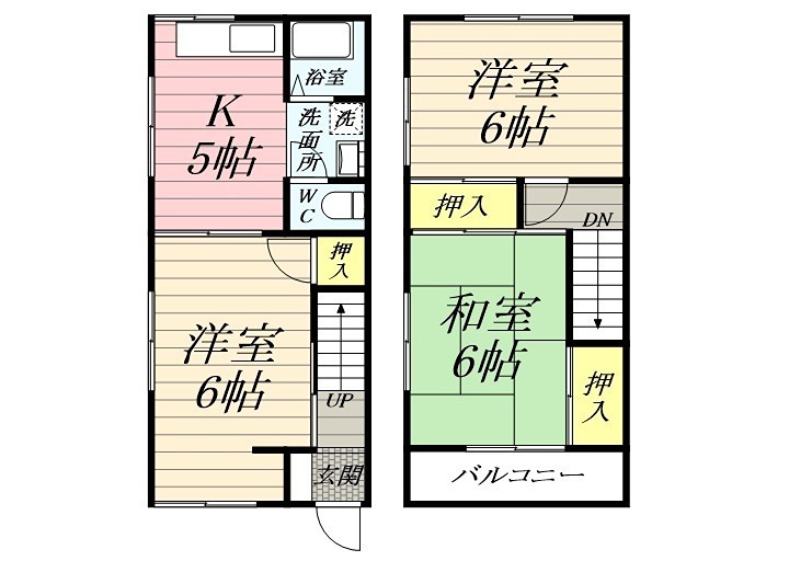 西湘タカタハイツパート1  107号室 間取り