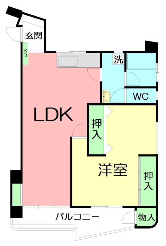 オーク室町マンション 403号室 間取り