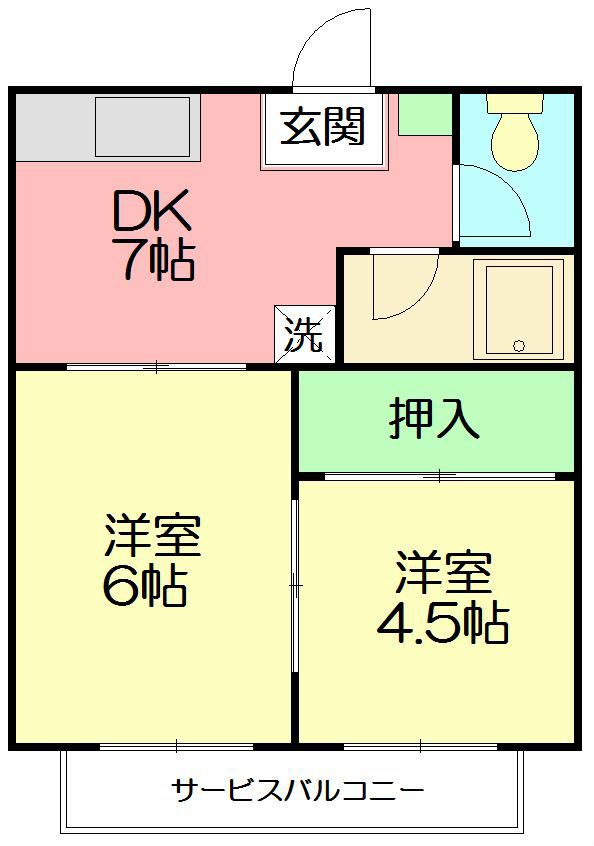 コーポＹＫ 101号室 間取り