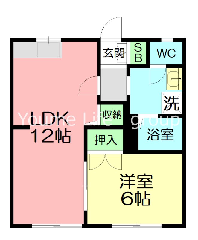 アルス鵠沼 102号室 間取り