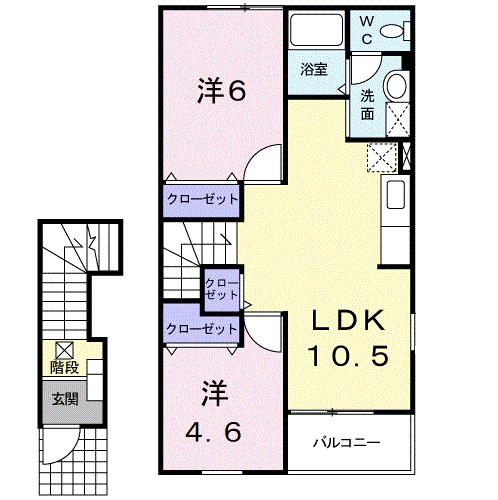 セレーノ 203号室 間取り