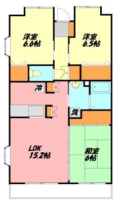 N-flats藤沢善行A棟 1208号室 間取り
