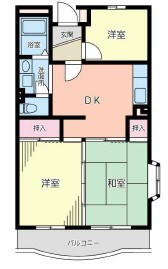 城山松本マンション 201号室 間取り