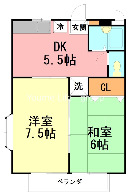 ハイム湘南 103号室 間取り