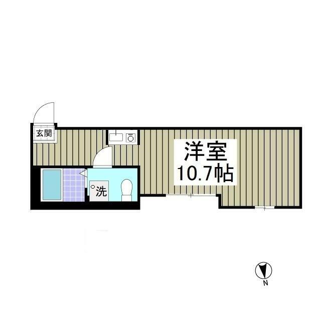 アークサカワ 104号室 間取り
