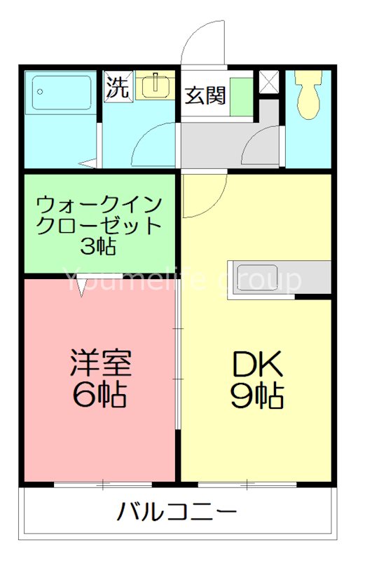 ドゥージェーム 101号室 間取り