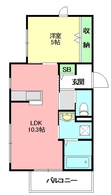 ビエント湘南 402号室 間取り