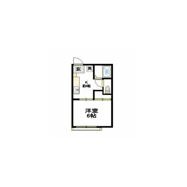 Ｋハウス浜町 205号室 間取り