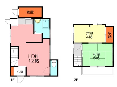 小坪貸家 間取り